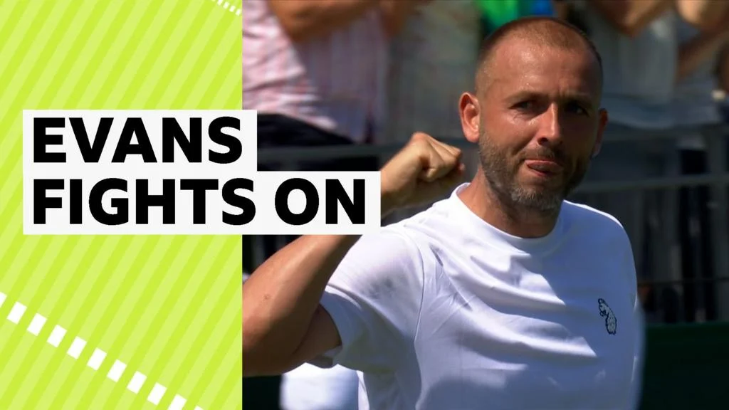 Evans Smiles Through First Qualifying Win at Wimbledon
