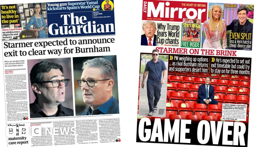 Starmer Faces Storm as Front Pages Call for Exit