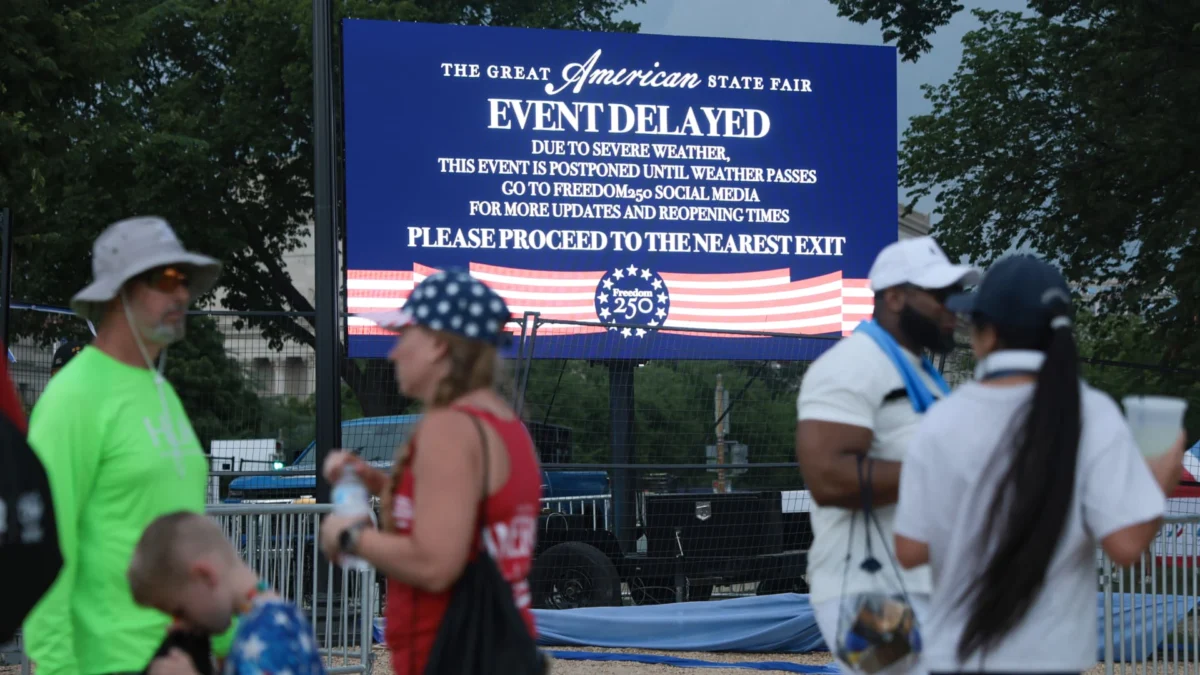 Evacuation Ordered at National Mall as Storms Gather Ahead of Trump 250 Speech