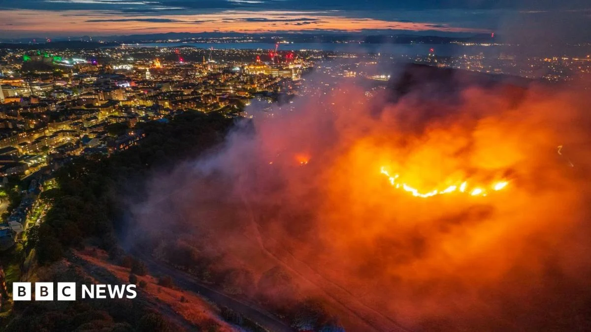 Fire crews battle Arthur’s Seat blaze in Edinburgh