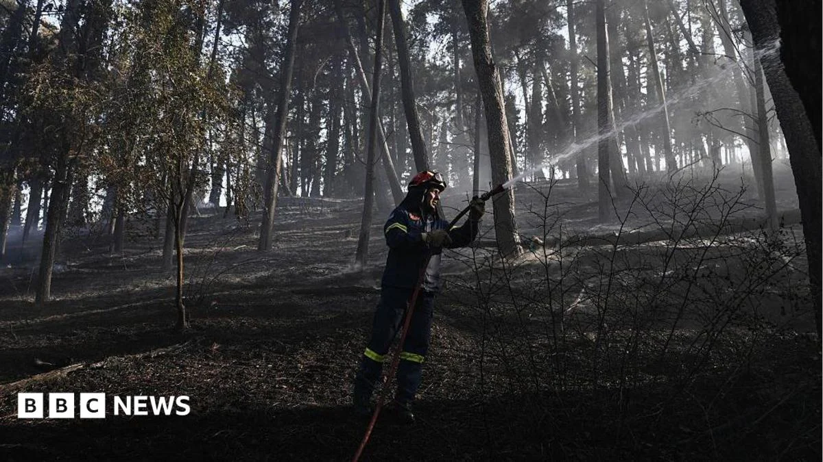 Firefighters battle deadly Greek wildfire near Thessaloniki