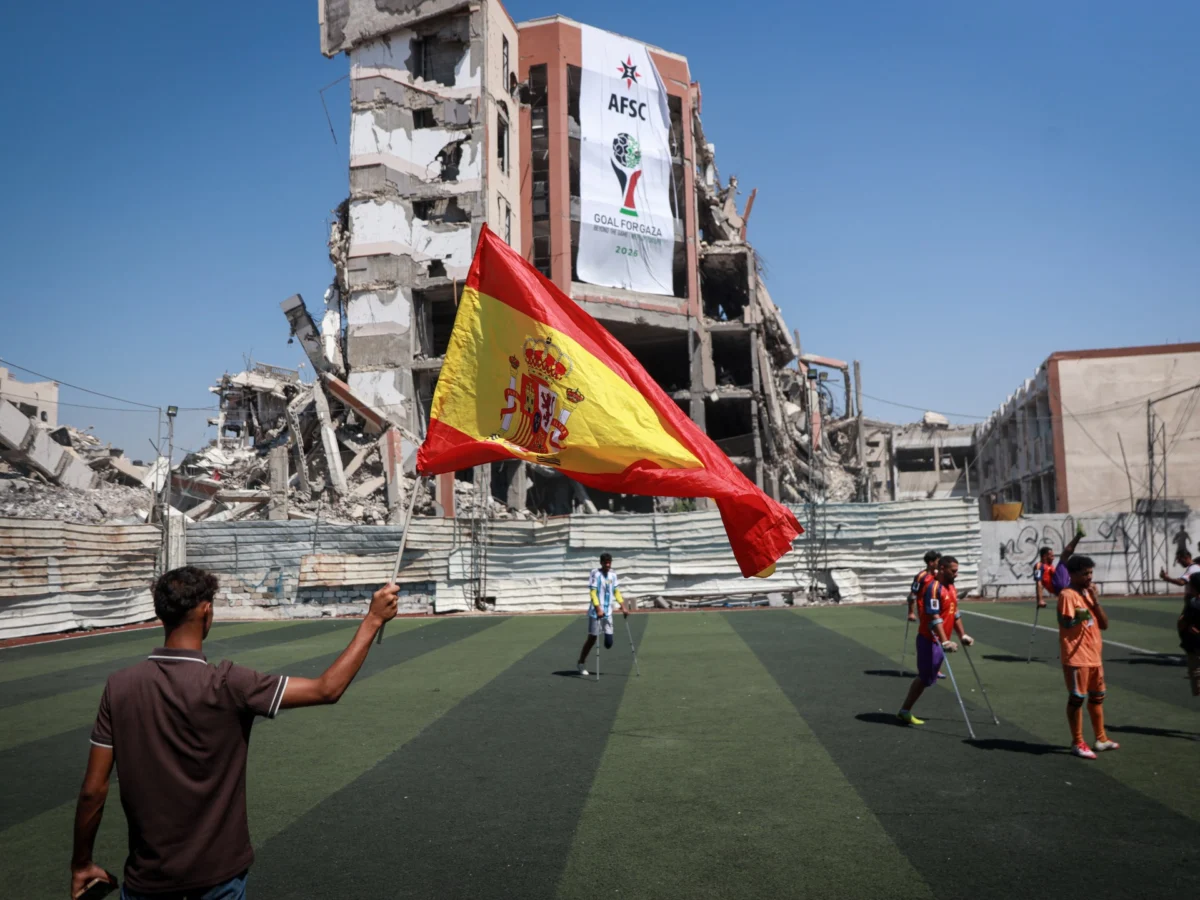 Gaza backs Spain in World Cup final versus Argentina