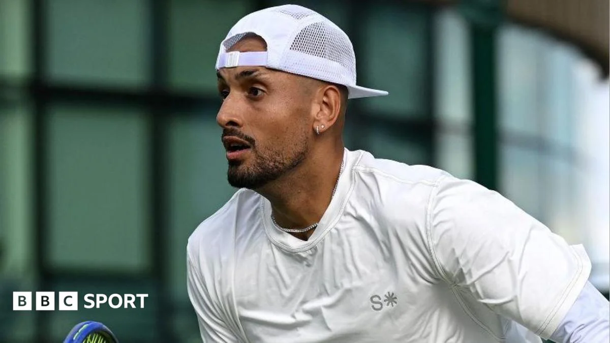 Kyrgios swears at umpire as Wimbledon doubles bid ends in defeat