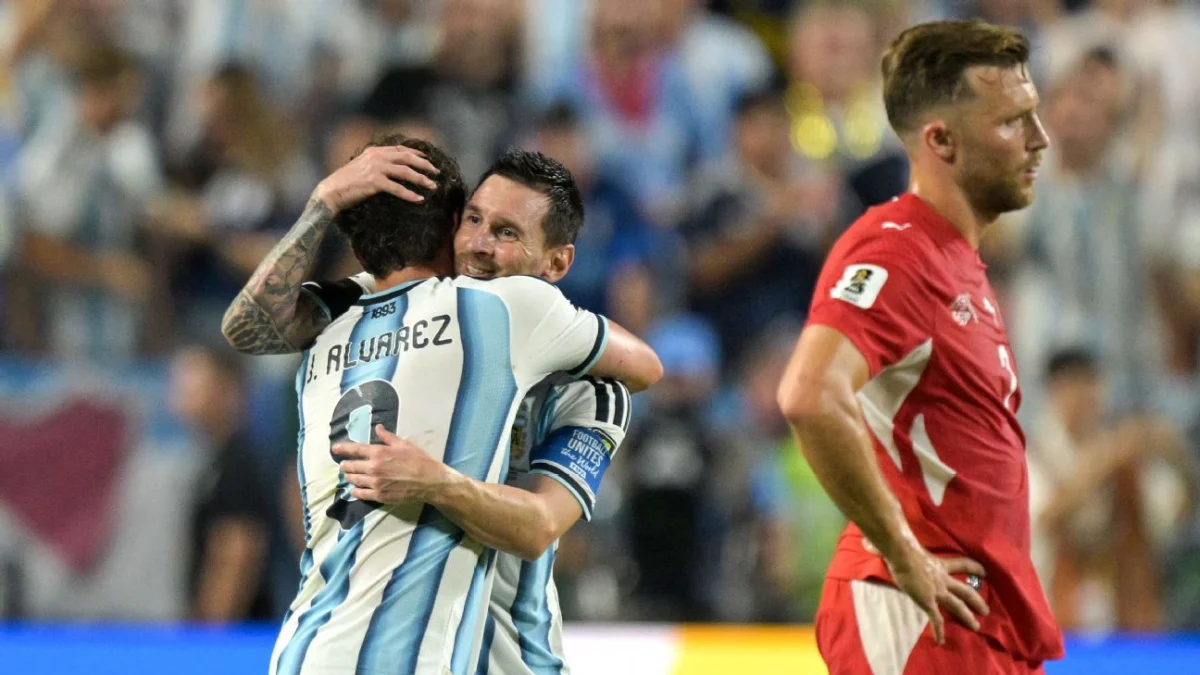Alvarez Magic Powers Argentina Past Switzerland