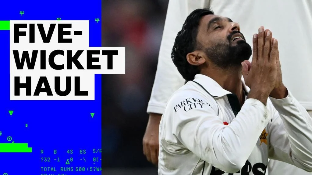 Ali Usman takes five wickets in Pakistan’s Test against England