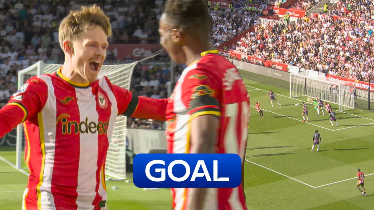 Lewis-Potter puts Brentford ahead vs Spurs