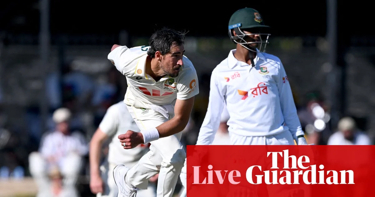 Australia v Bangladesh: First Test Day Two Updates