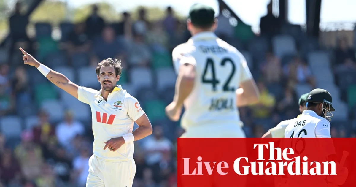 Australia v Bangladesh: second men’s Test day two live updates