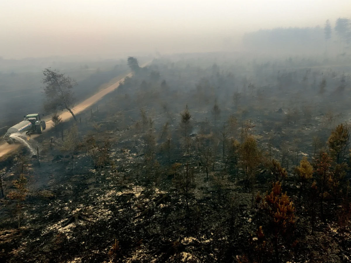 Belgium’s largest wildfire spreads toward German border