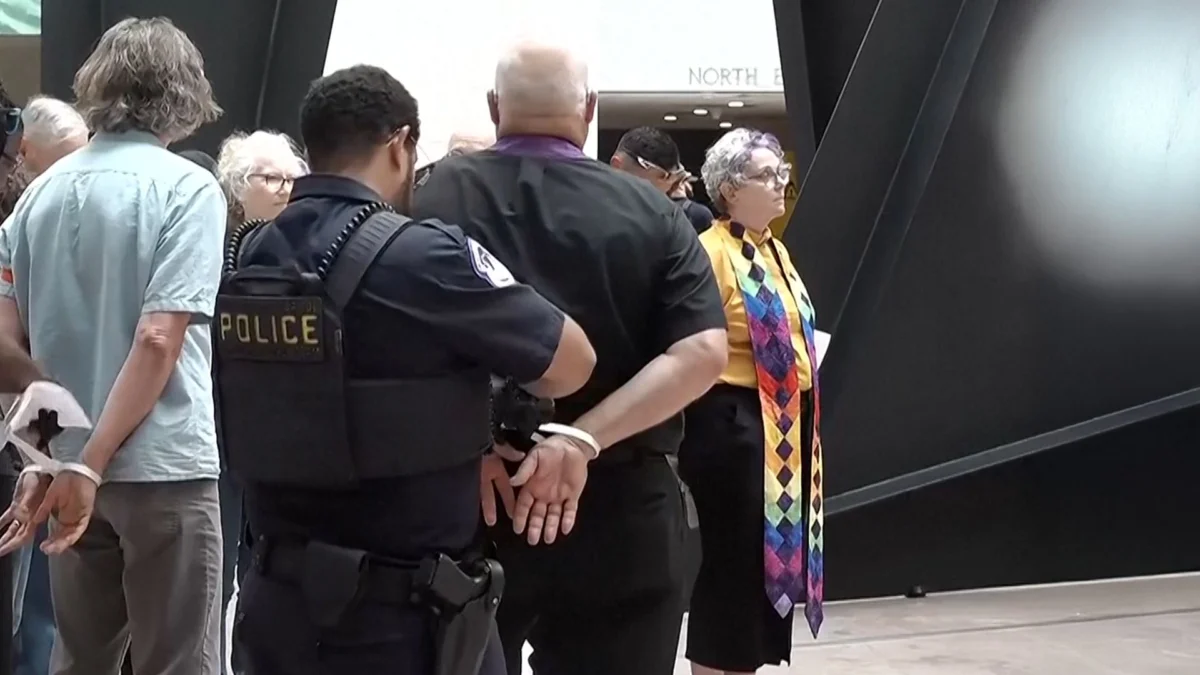 Clergy Members Arrested at Senate Office Protest