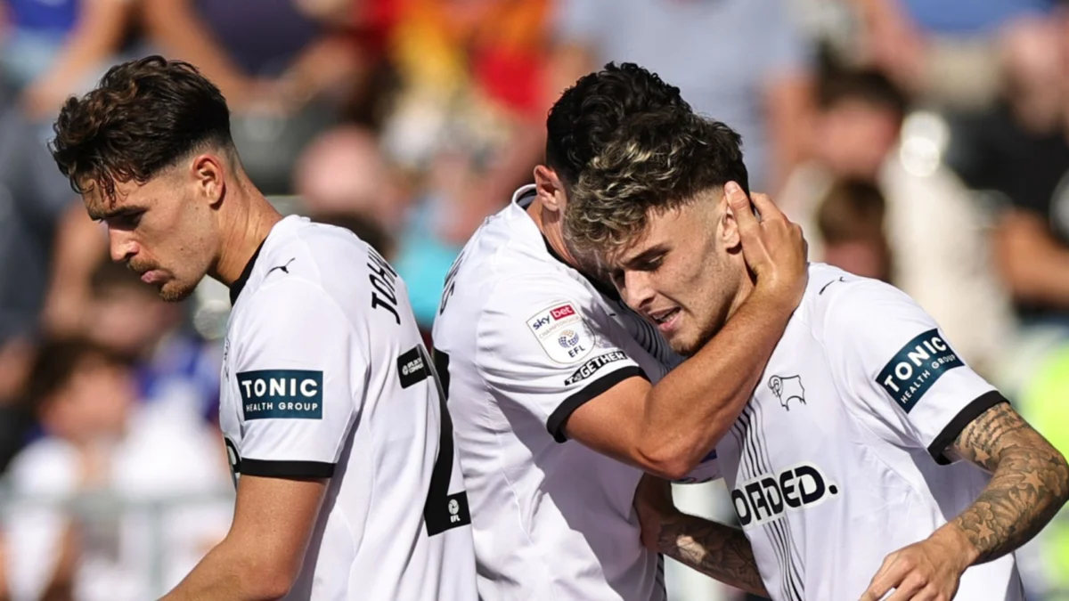 Derby and Cardiff draw 2-2 in Championship clash