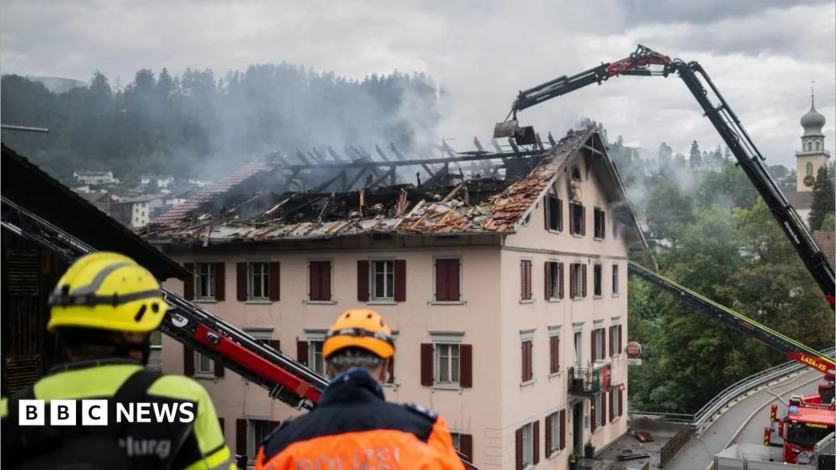 Five missing after fire in Swiss Alpine town