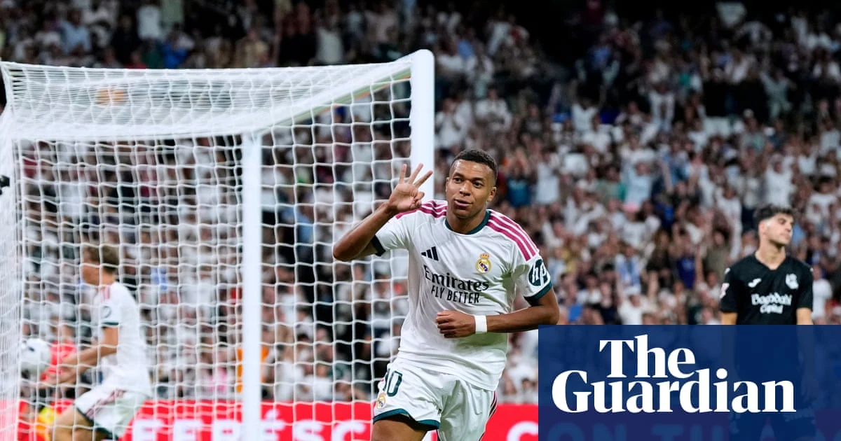 Mbappé’s hat-trick leads Real Madrid to 4-1 victory over Real Sociedad