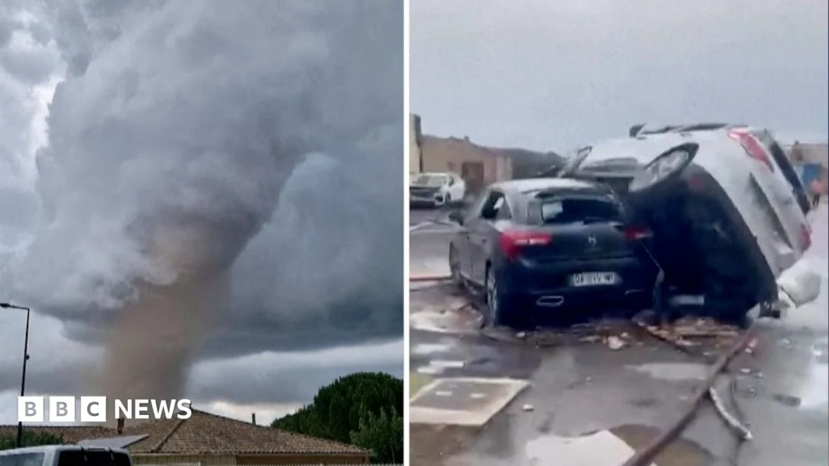 Tornado injures over 40, destroys homes in southern France