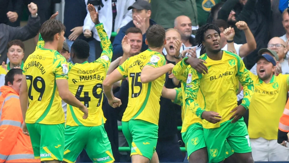 Norwich cruise past 10-man Burnley in Championship clash