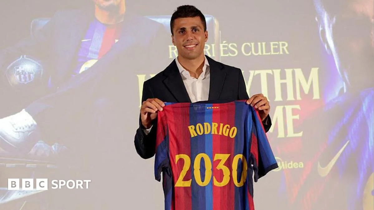 Barcelona Signs Rodri from Manchester City in £65m Deal