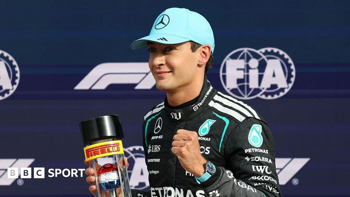 George Russell takes pole for Dutch GP sprint race