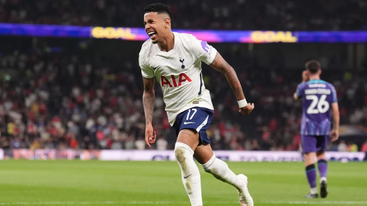 Savio Scores, Assists on Tottenham Debut in Carabao Cup Win