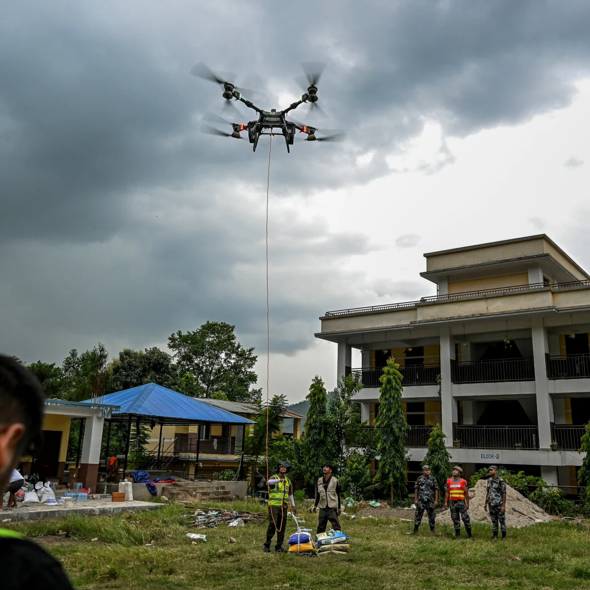 Nepal Tests Drone Aid Delivery After Deadly Floods