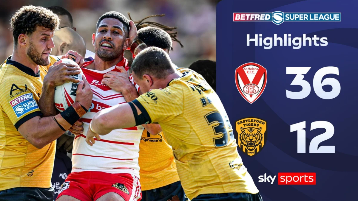 St Helens defeat Castleford despite Hastings red card