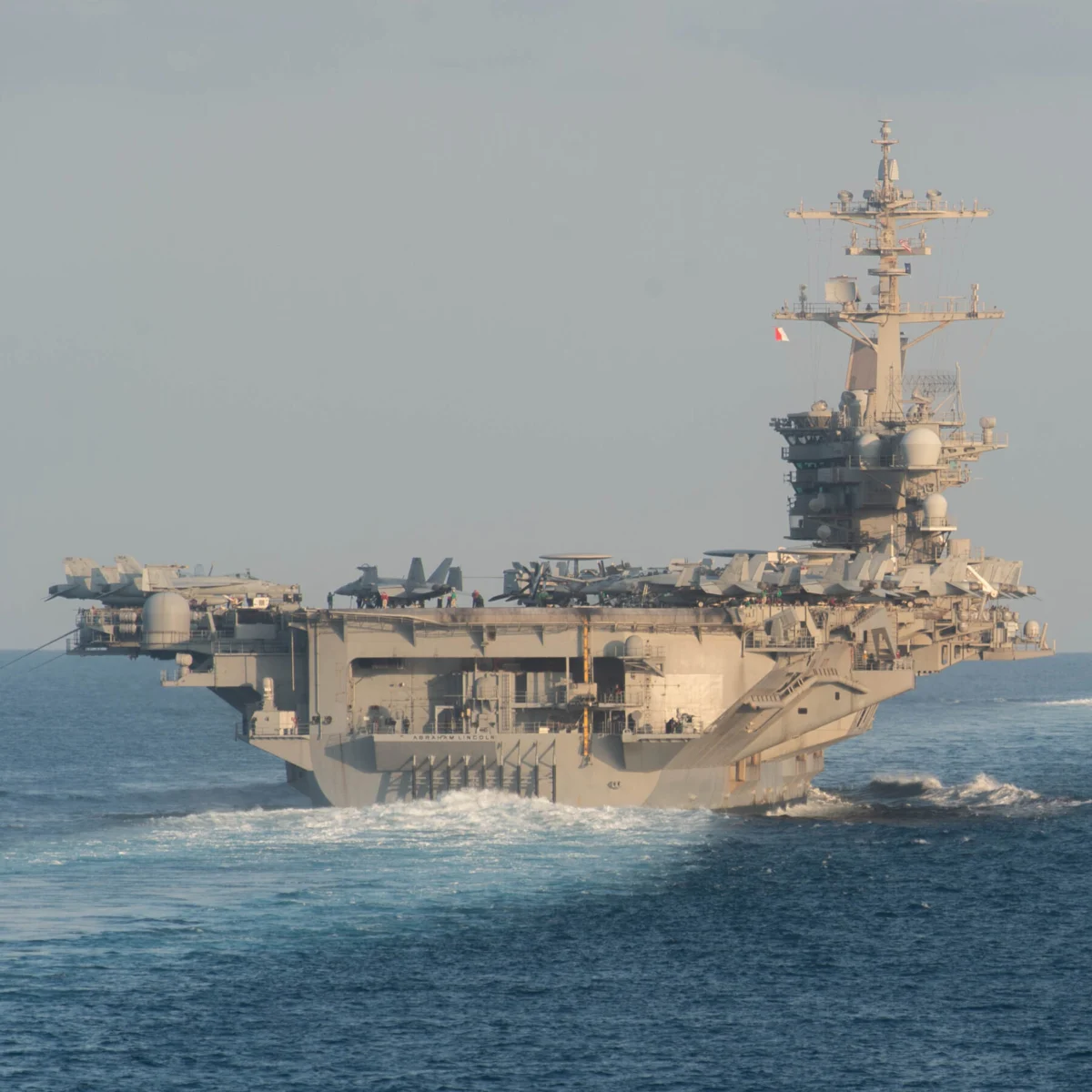 Admiral Acknowledges Hardships on U.S.S. Lincoln Deployment