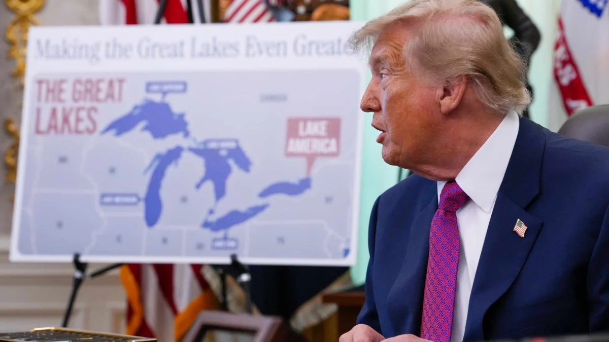 Trump signs order to rename Lake Ontario ‘Lake America’