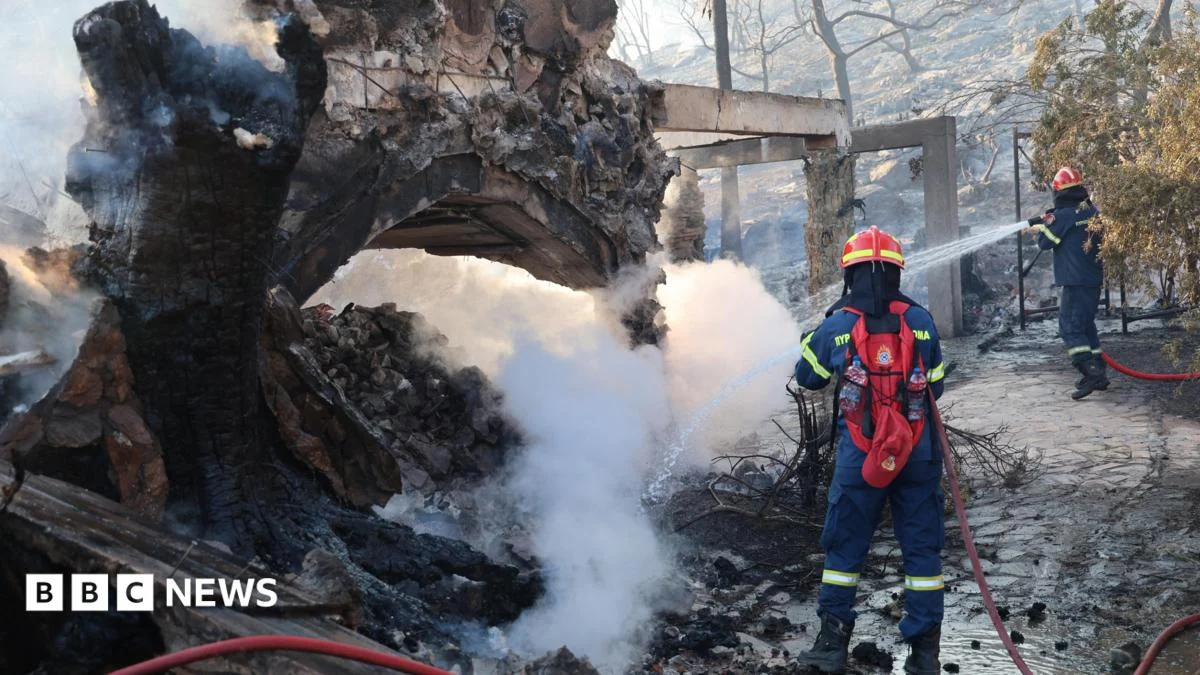 Twin fires on Greek island Salamina kill two, force evacuations