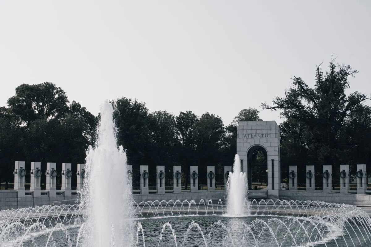 World War II Memorial Vandalized with Bubbles and Graffiti