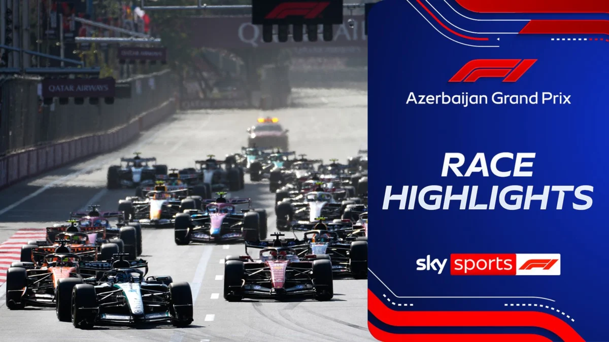Azerbaijan Grand Prix Race Highlights From SkySports Video