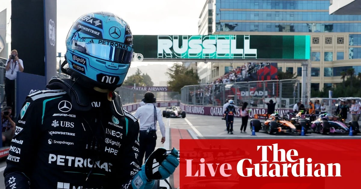 Russell on Azerbaijan GP Pole as F1 Leader Antonelli Crashes