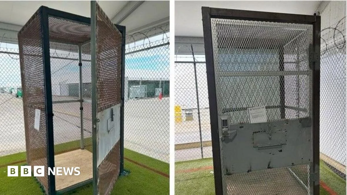 Immigrants Held in Outdoor Cages at Florida Facility, Inspectors Find