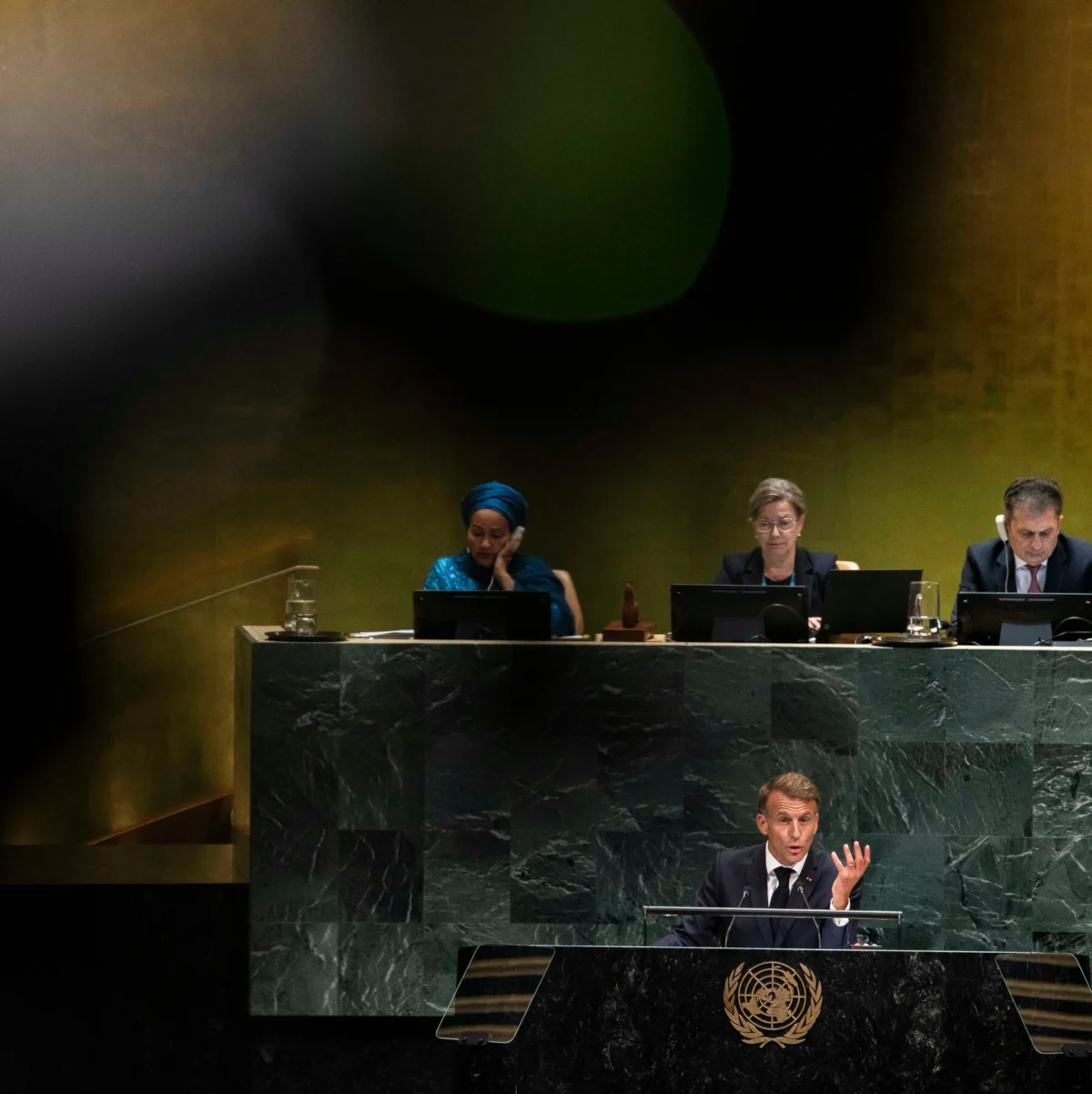 Macron Criticizes Israel and Russia in Final U.N. Speech