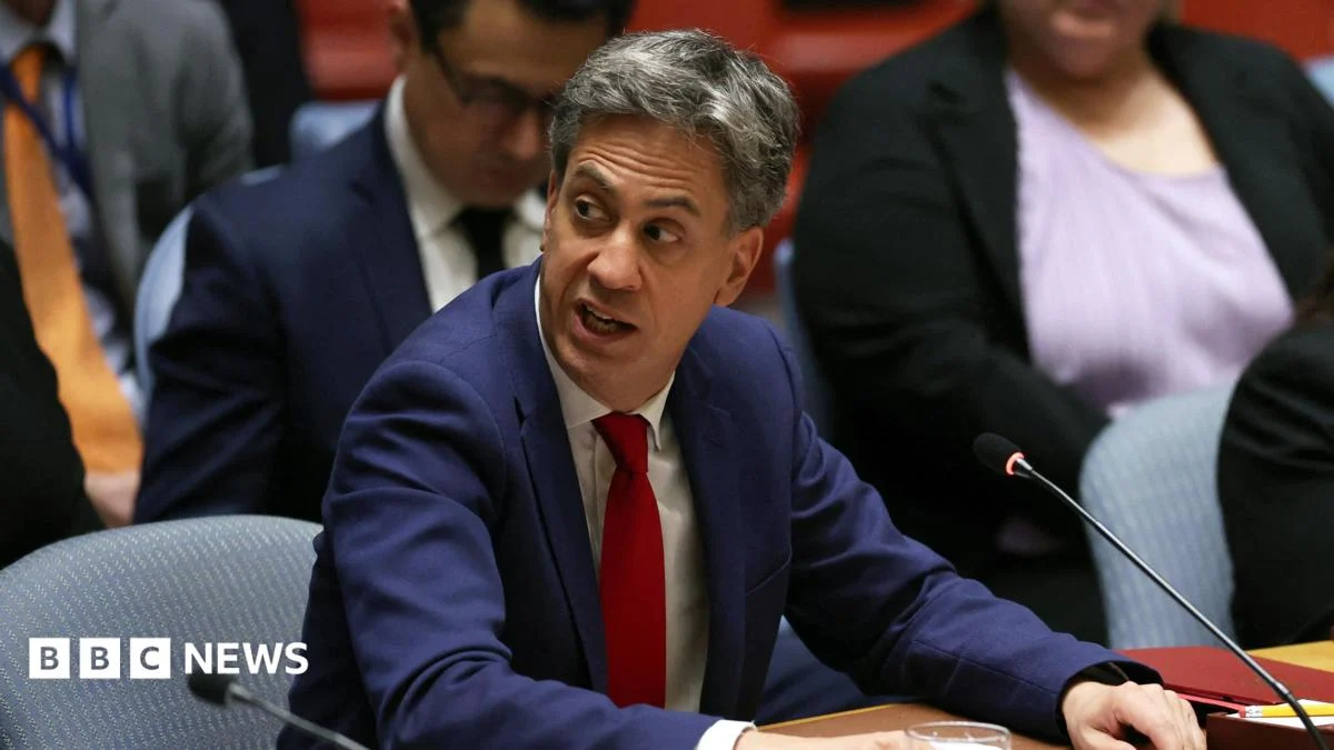 UK Foreign Secretary Miliband Warns Iran Over Hostile Activity