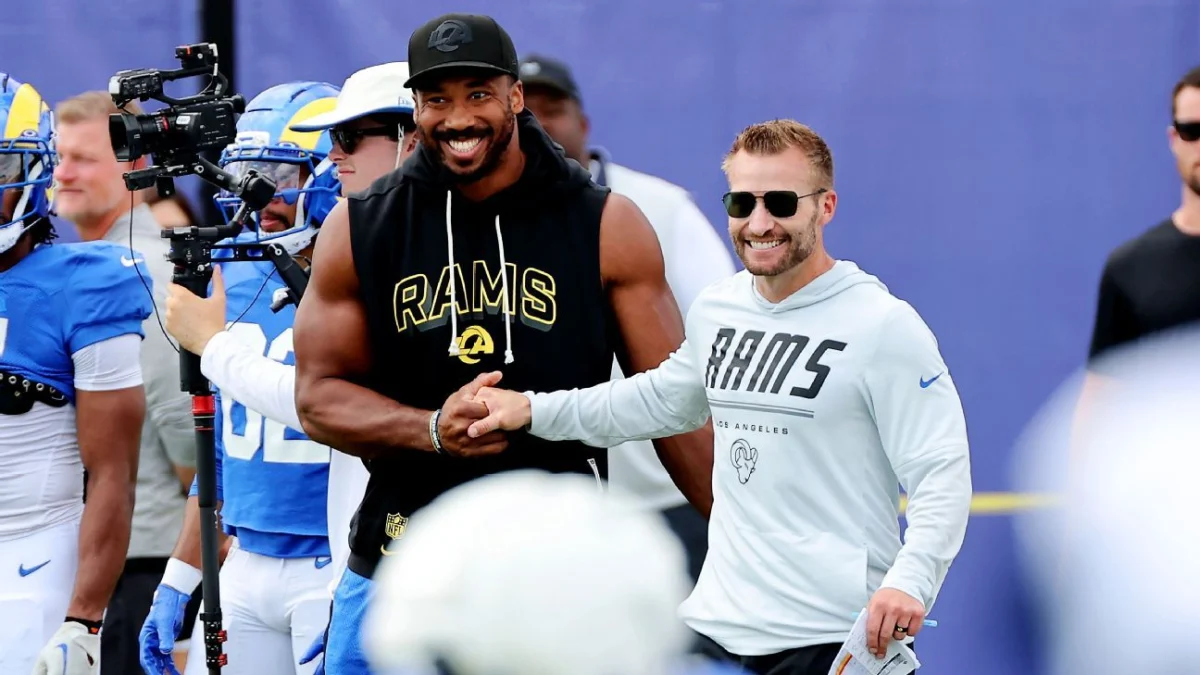 Myles Garrett’s influence changing Rams’ culture from sideline