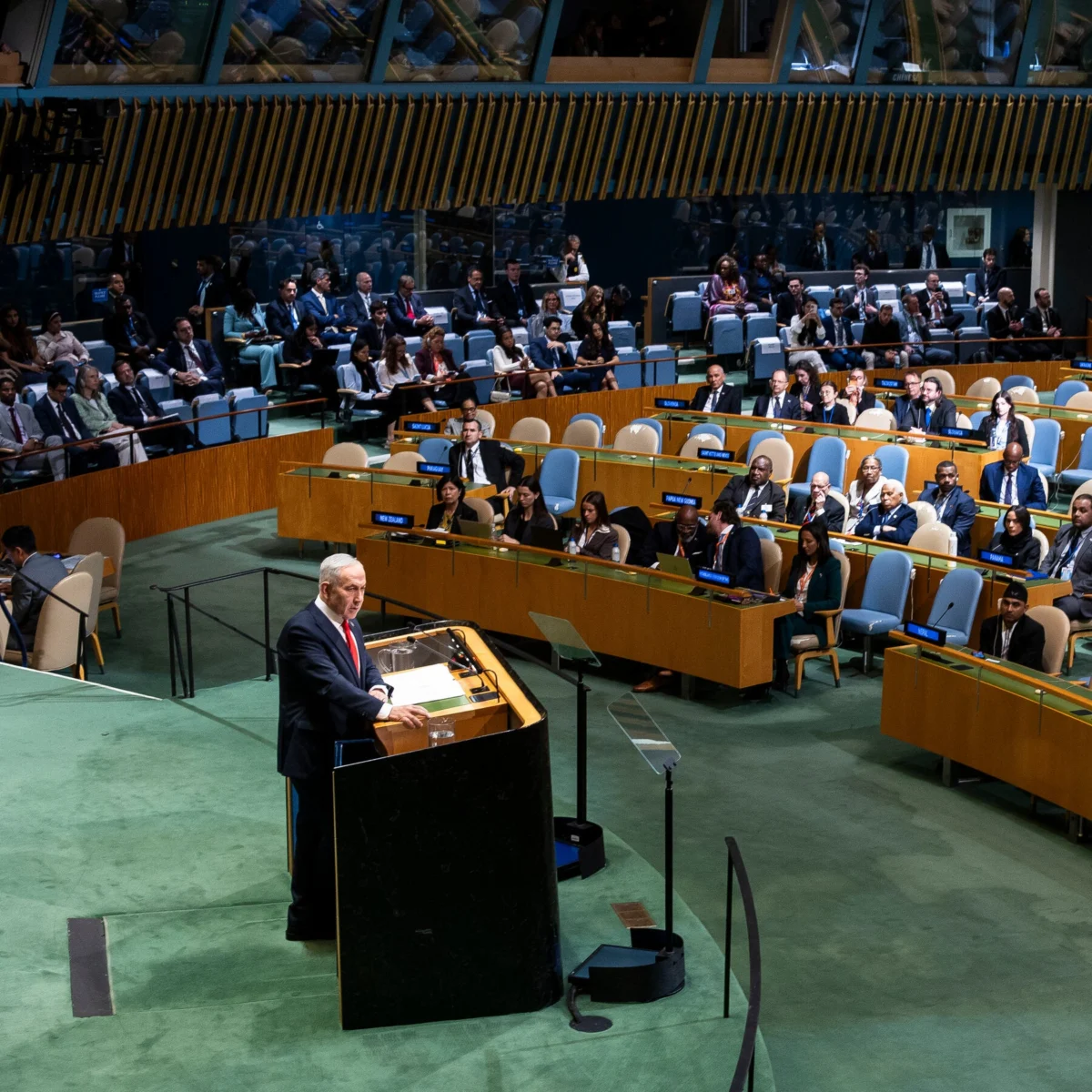 Netanyahu Attacks Critics Including Mamdani in U.N. Speech