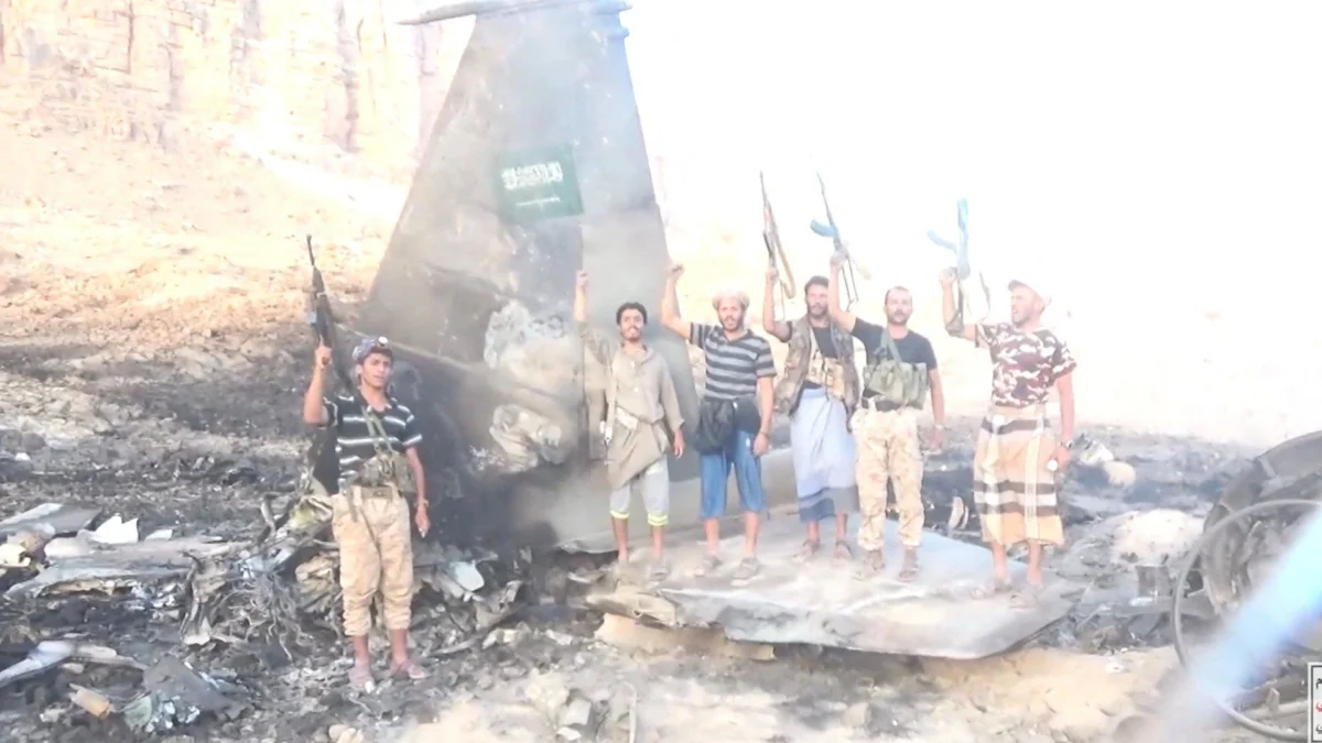 Houthi Video Claims to Show Downed Saudi Fighter Jet