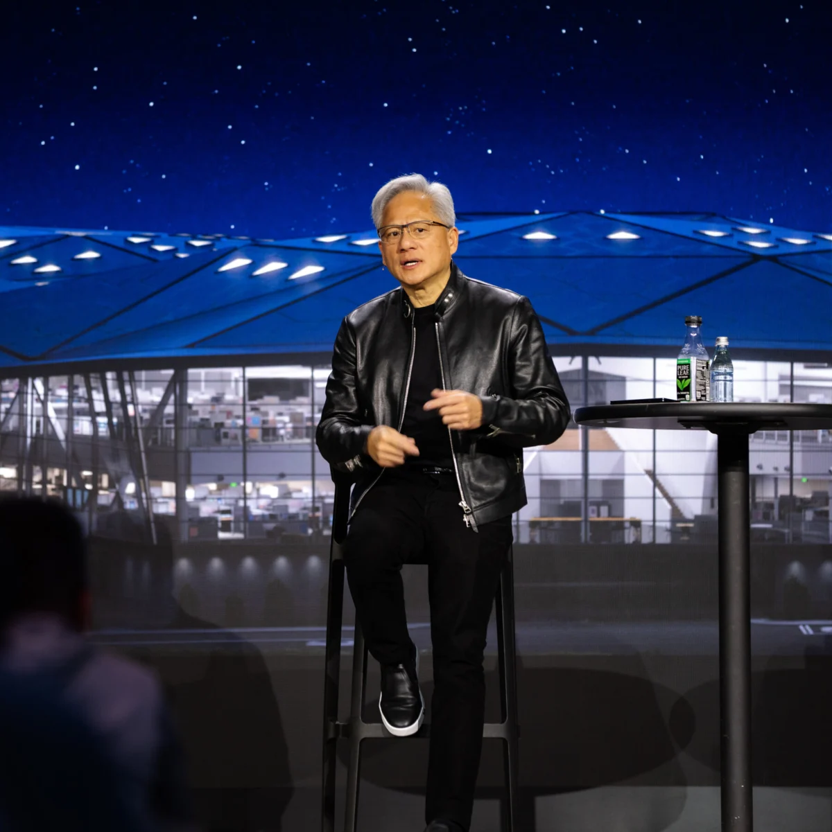 Trump Interrupts Nvidia CEO Jensen Huang Onstage Over A.I. Safety Debate