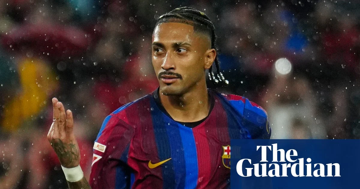 Raphinha hat-trick lifts Barca to 7-2 win over Santander