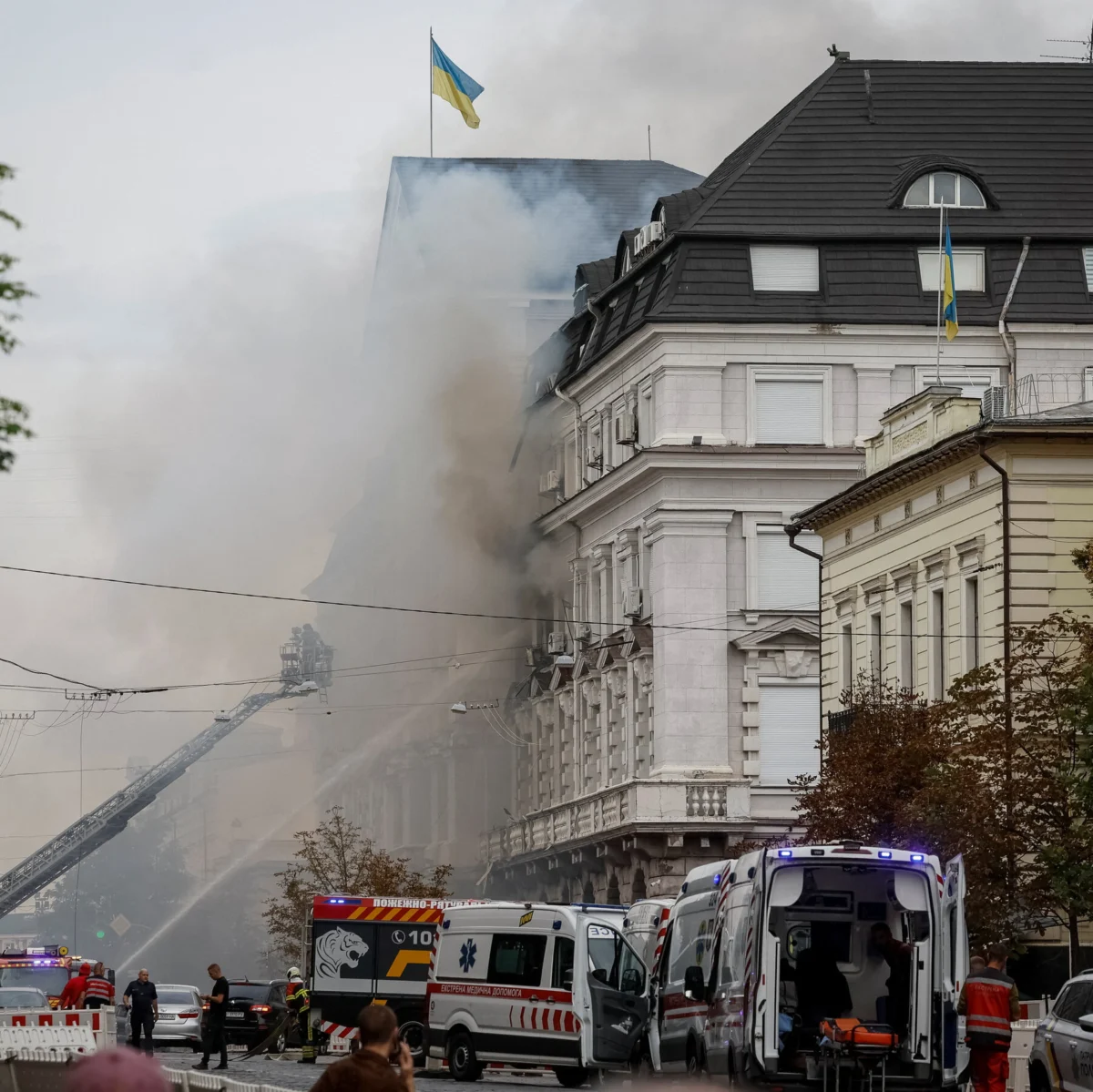 Russian Drone Strikes Ukraine Intelligence Chief’s Office