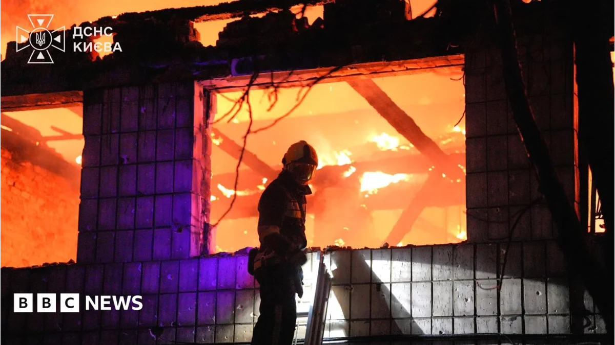 Russian Strike Injures 20 in Kyiv Area, Including Children