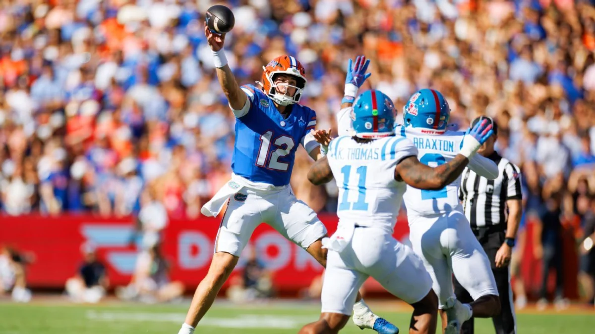 Florida Hammers Ole Miss 52-28 Behind Baugh’s Three Touchdowns