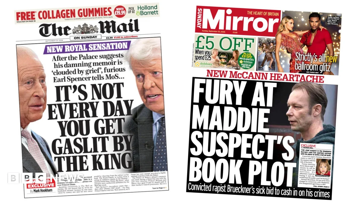 Spencer Memoir and McCann Suspect Book Top Sunday Papers