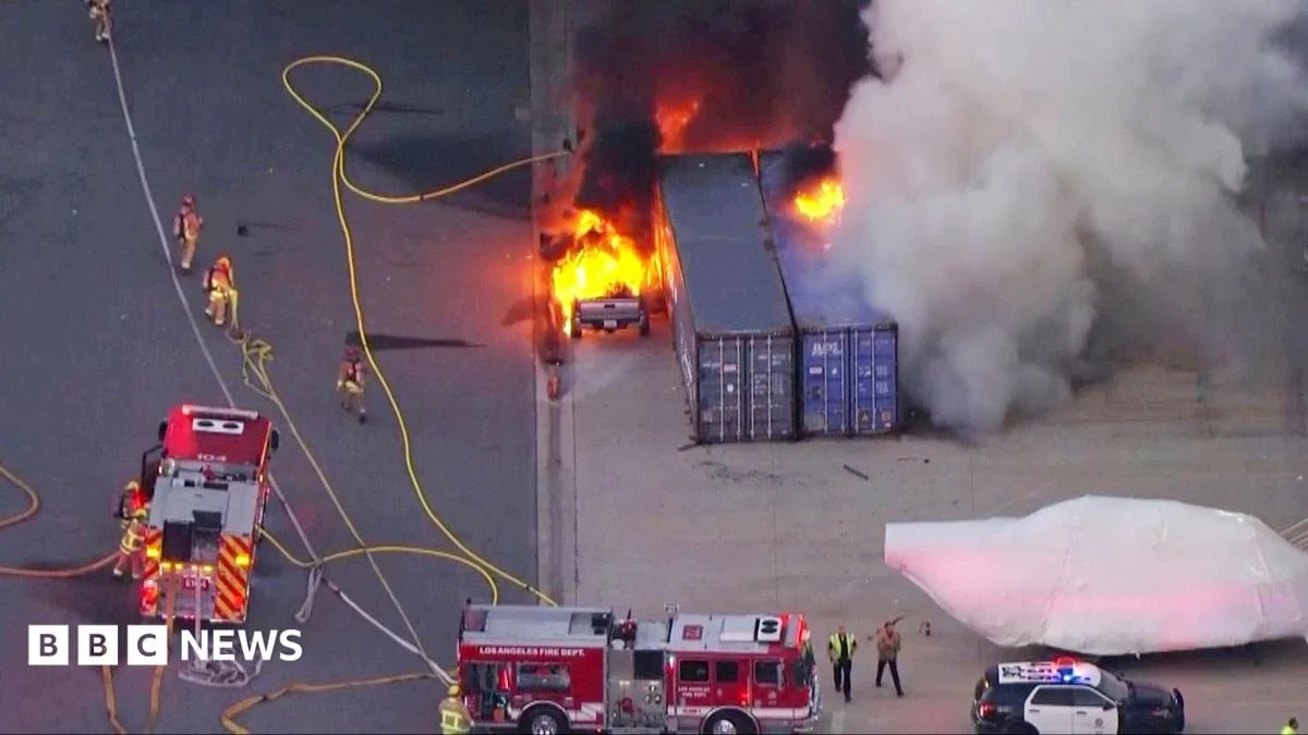 LA News Helicopter Crashes While Covering Fatal Bus Collision