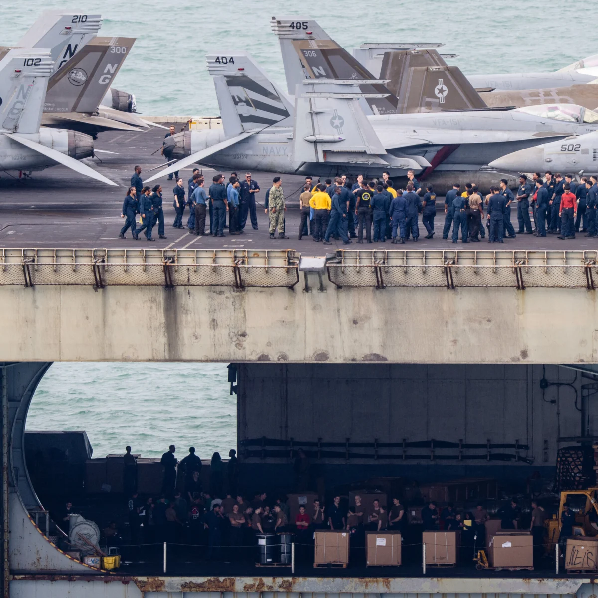 U.S.S. Abraham Lincoln Docks in Thailand for Crew Break