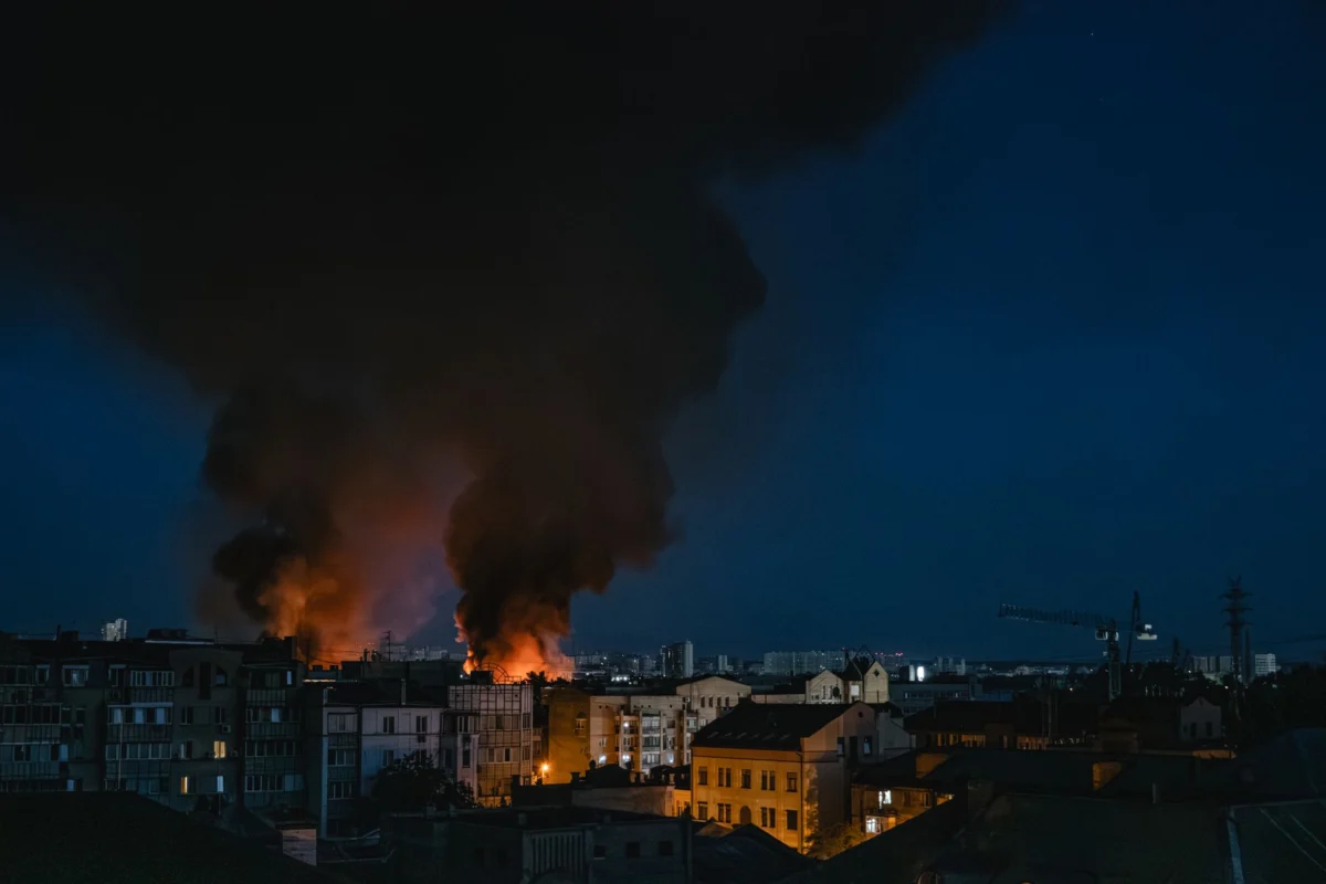 Kyiv Fog Forms From Airstrike Smoke, Soot Particles