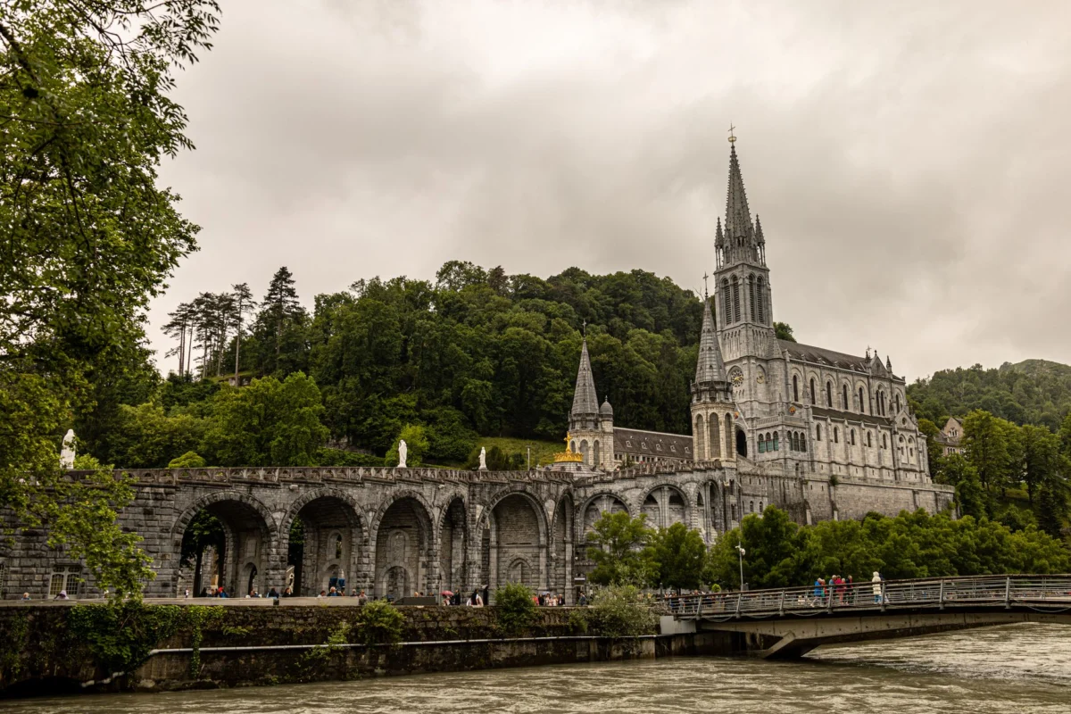 Pope Leo Encounters Lourdes Art Covering Amid Abuse Trial