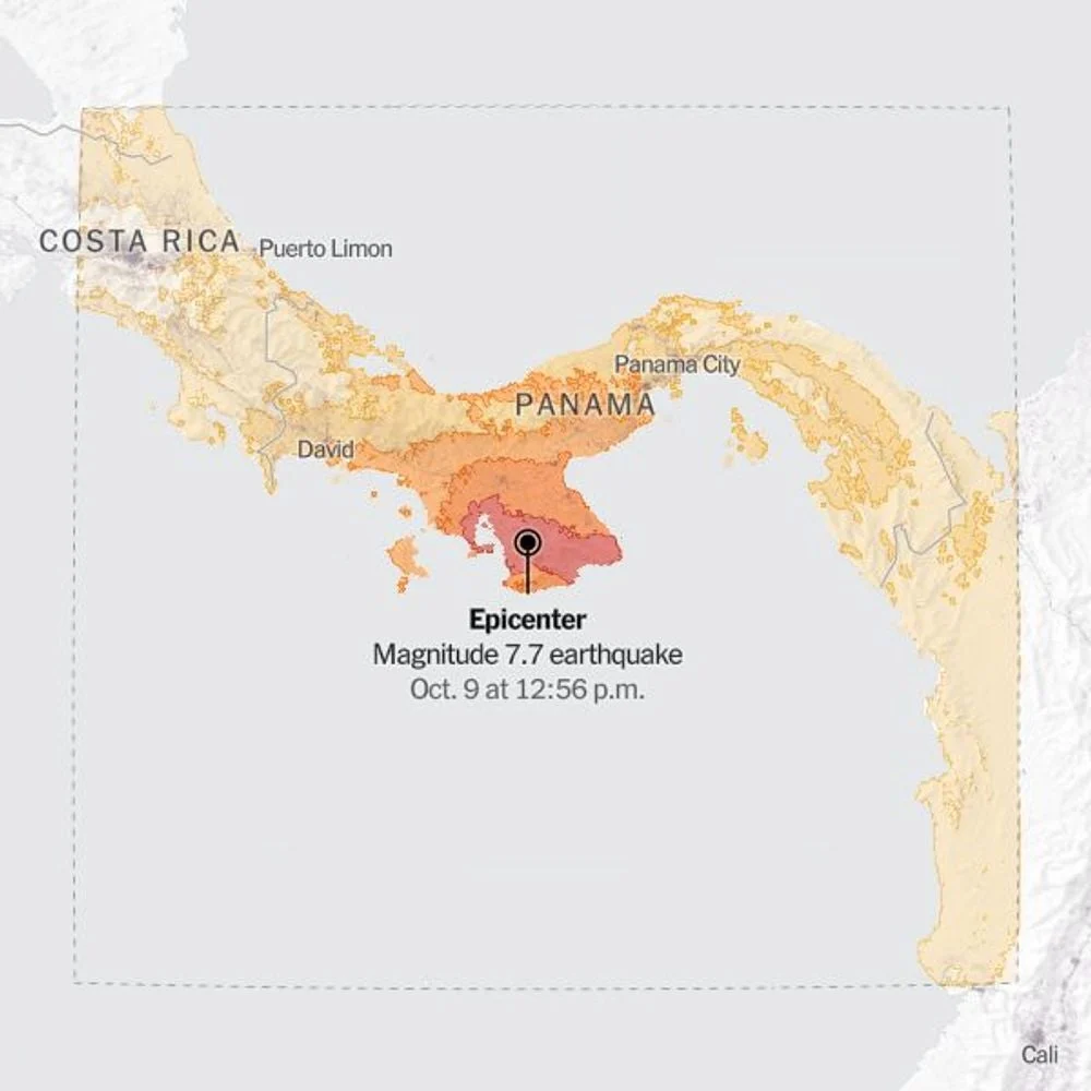 7.7-Magnitude Panama Earthquake Triggers Aftershocks in Southern Region
