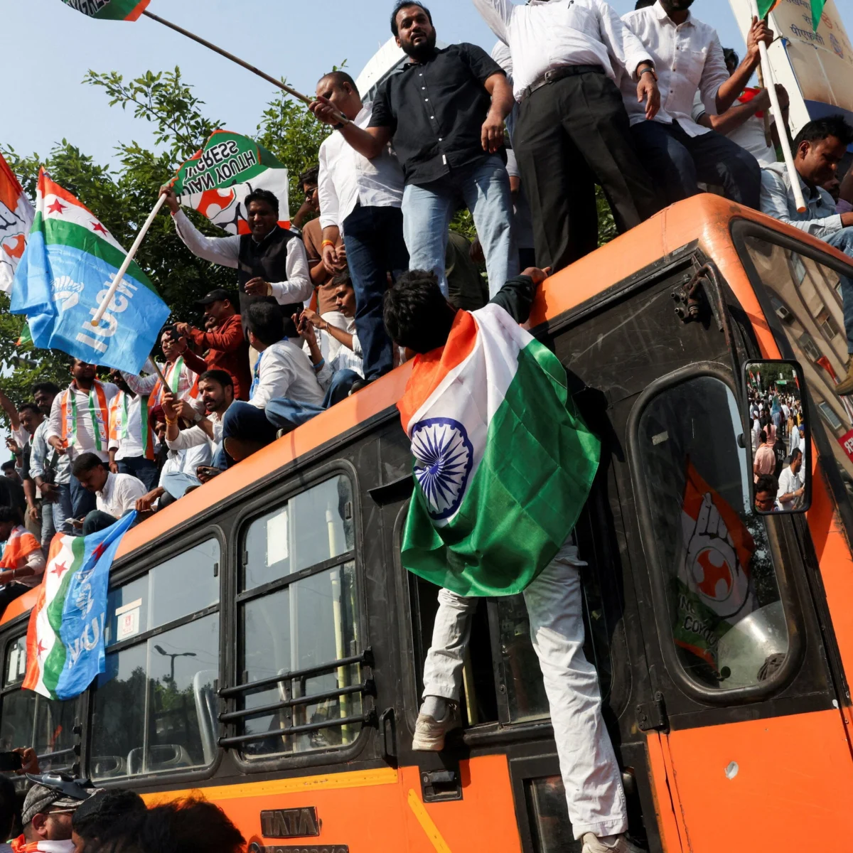 Opposition Protests Flood India Capital After Lockdown