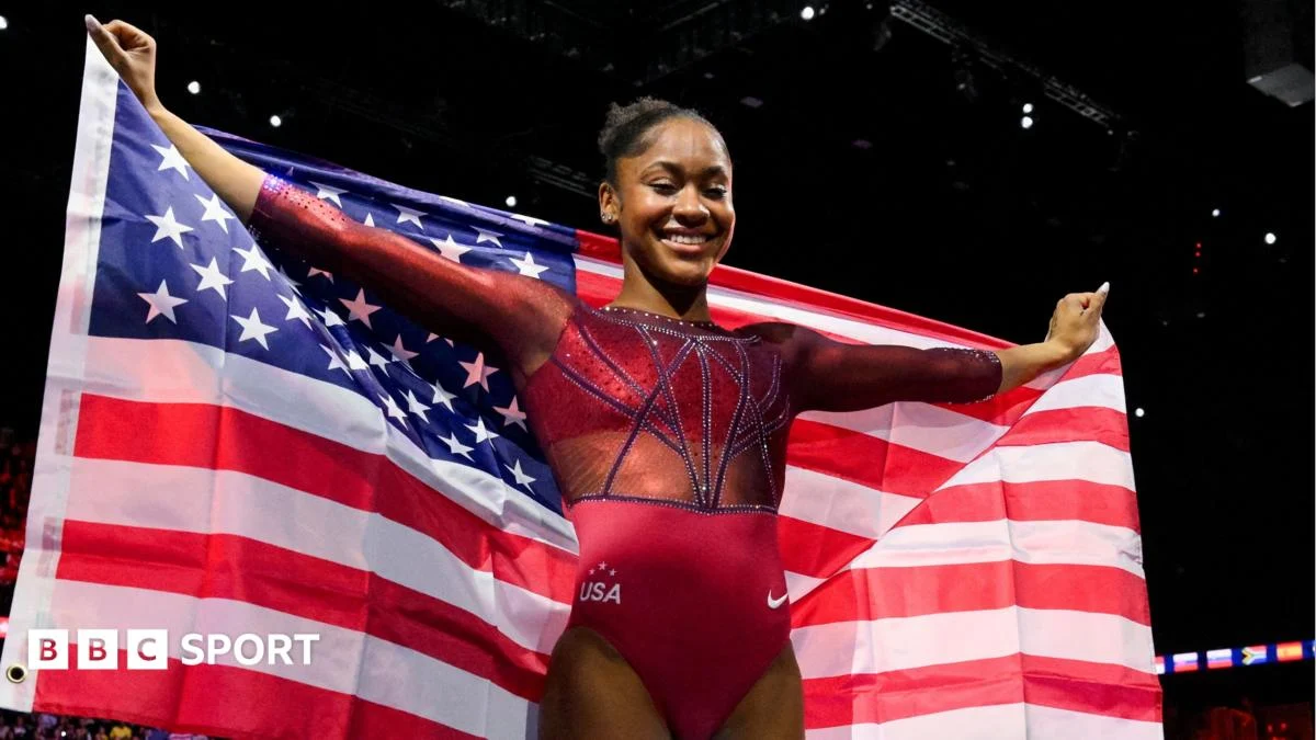 Blakely wins gold in women’s all-around at Worlds