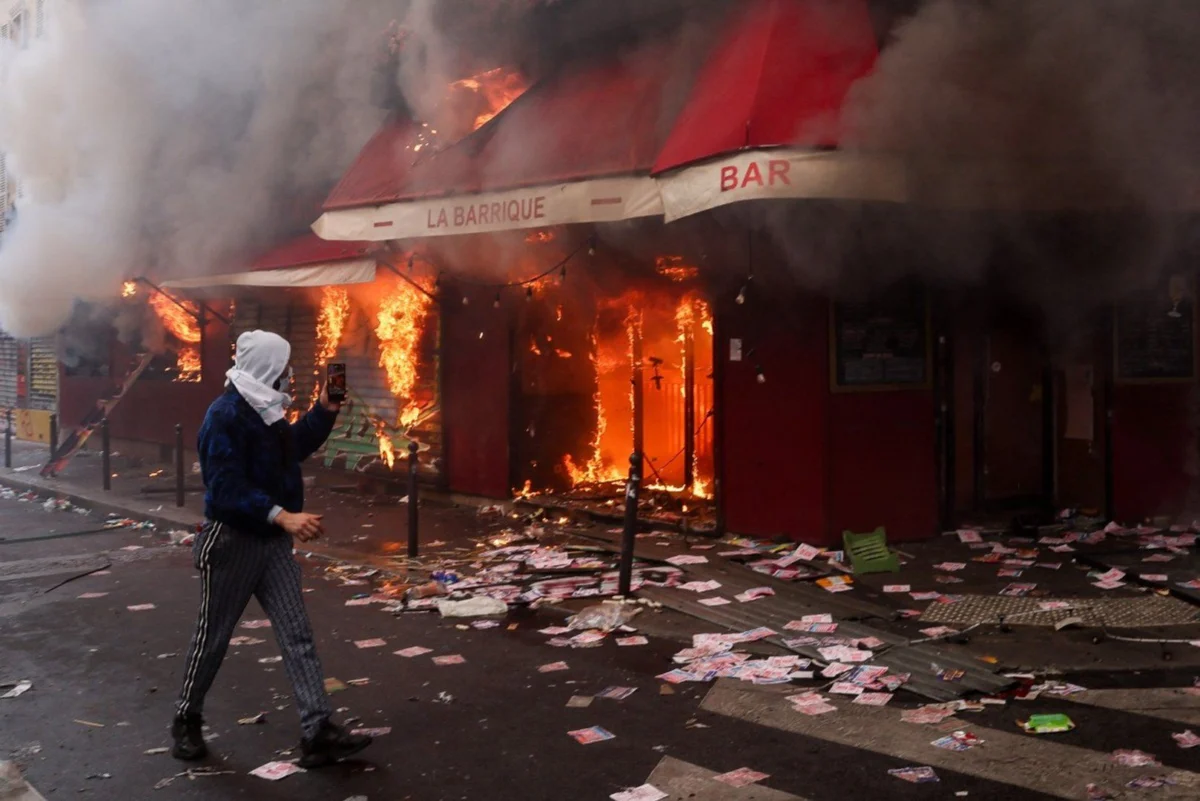 Protests in France turn violent as cost of living demonstrations escalate